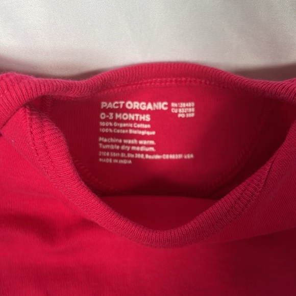 Set of 2 Pact Short Sleeve Bodysuits 0-3M - Picture 6 of 7